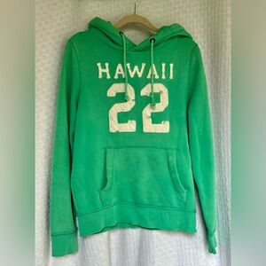 Hollister Light Green Hooded Sweatshirt Size Medium